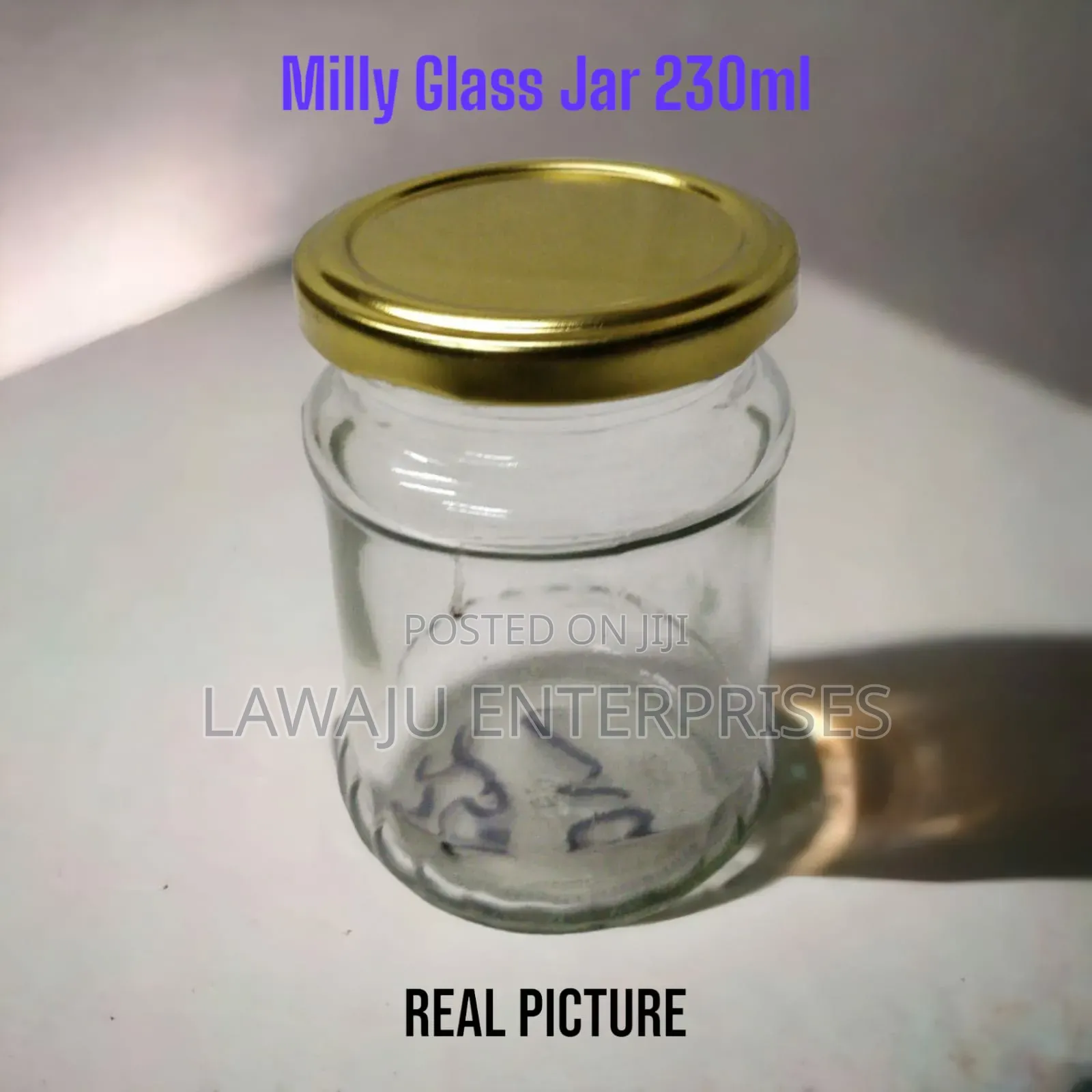 Olive Glass Jar