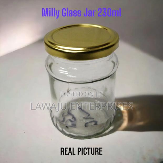 Olive Glass Jar