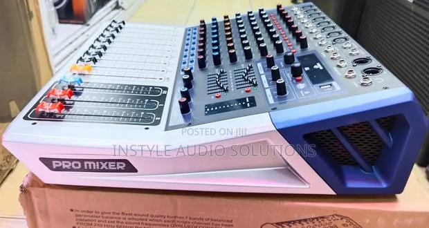 8 Channels Pro Powered Mixer Usb/Bluetooth 1500w Pay on Delivery - thumbnail 5