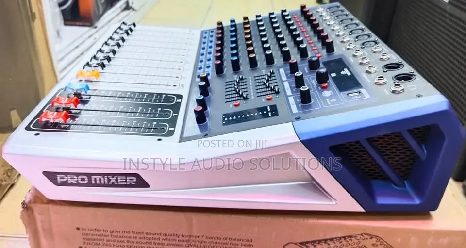 8 Channels Pro Powered Mixer Usb/Bluetooth 1500w Pay on Delivery