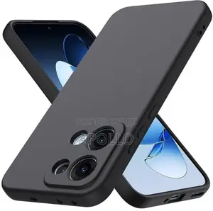 Soft Silicone Phone Case for Oppo Reno 13 Back Cover - Black