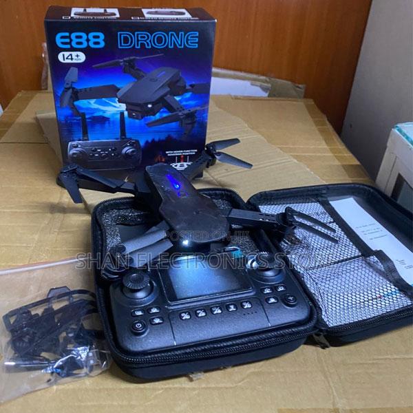 E88 Pro Max Mini Foldable Drone With Hd Camera Led Lights - main view