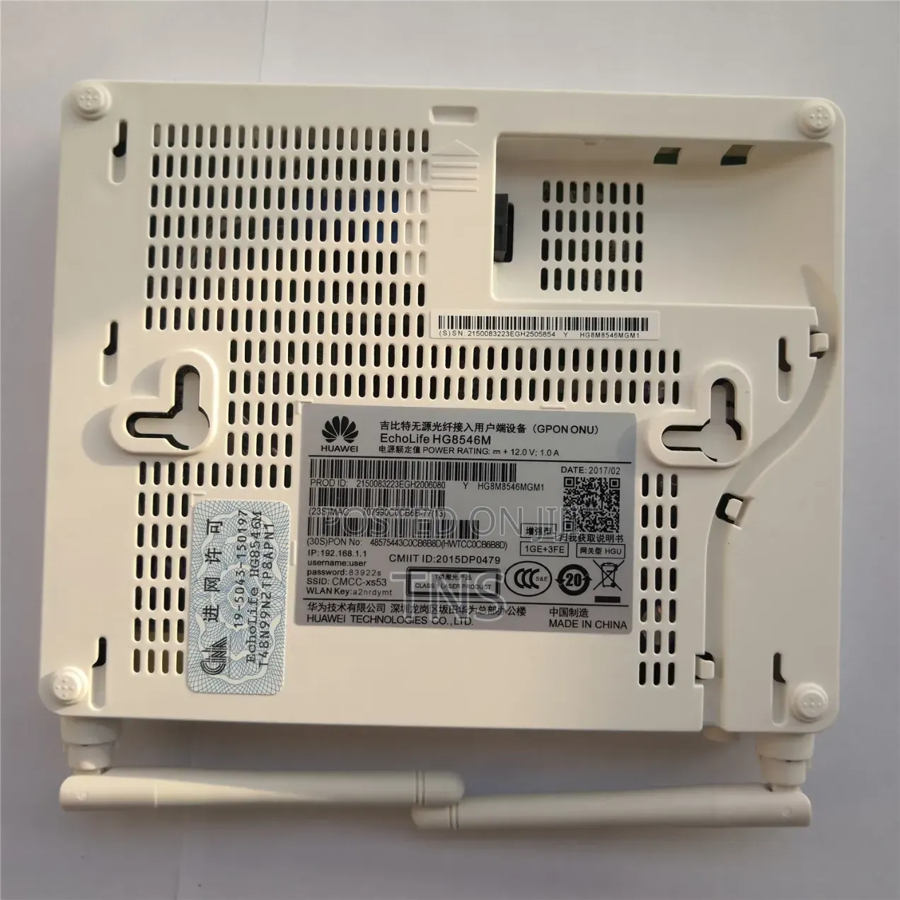 Hg8546m Gpon Xpon Onu 2.4g Wifi V8 Router English Software Used