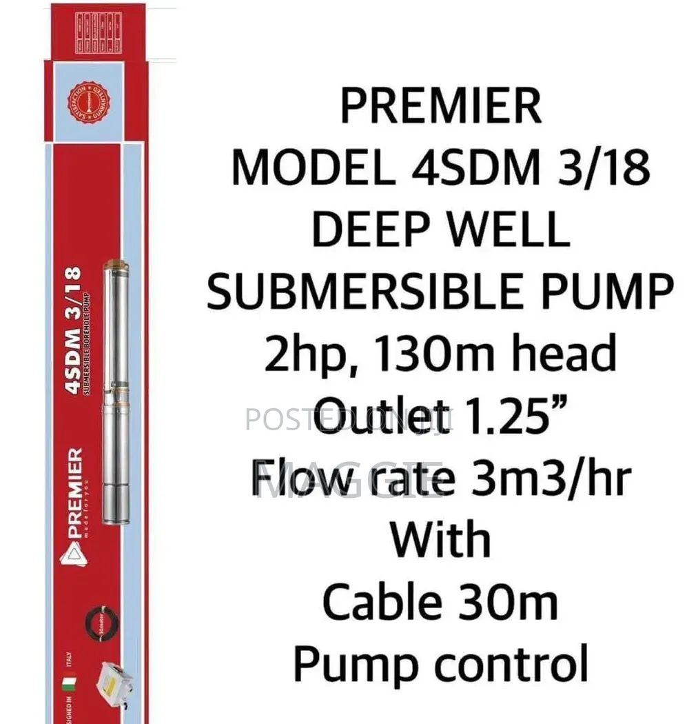 Model 4sdm 3/18 Submersible Pump