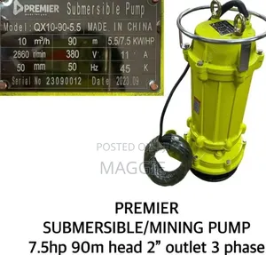 Available Submersible/Mining Pump Premier