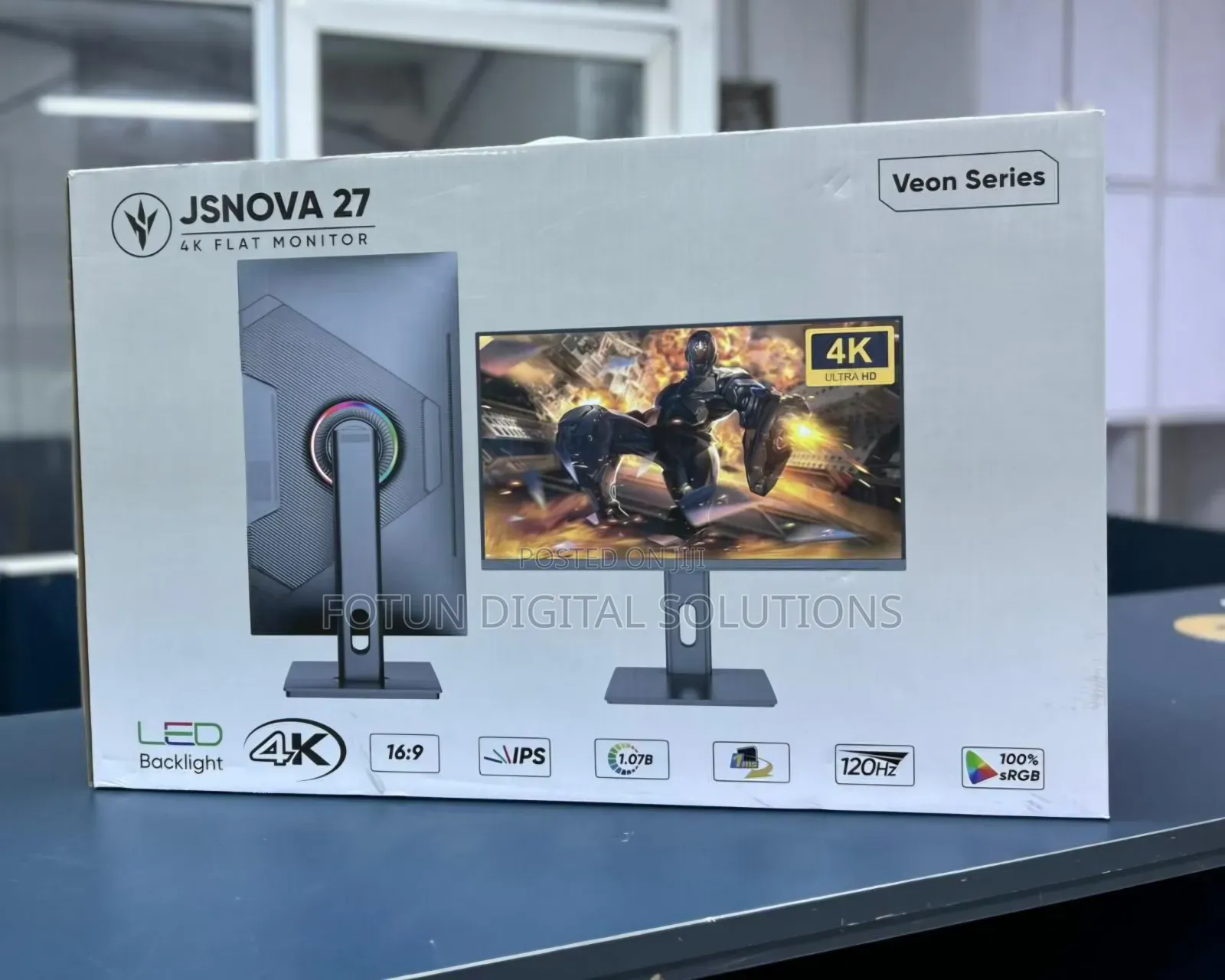 Brand New27" Ips Edge-to-Edge*
3840×2160 | 120hz | Hdmi + Dp