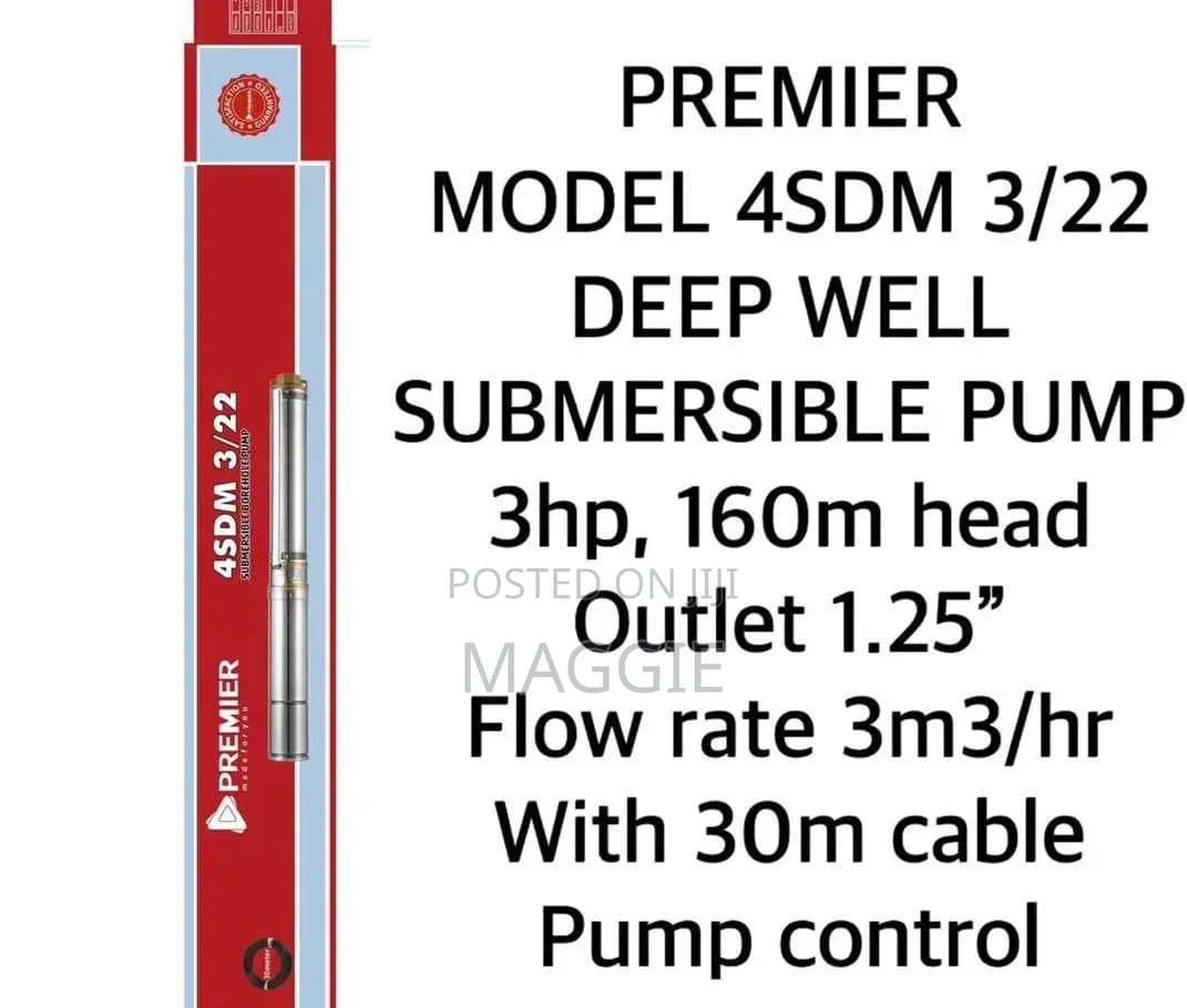 3hp,160m Head Model- 4sdm 3/22