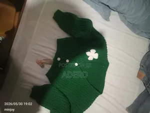 Chunky Green Crochet Cardigan