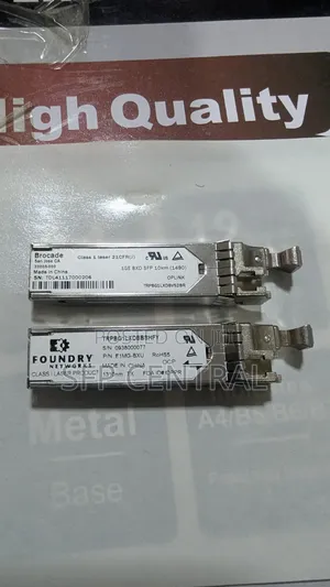 Brocade/Foundry E1mg-BXD/U-10 Microtik Compatible 1g-Bx SFP Pair