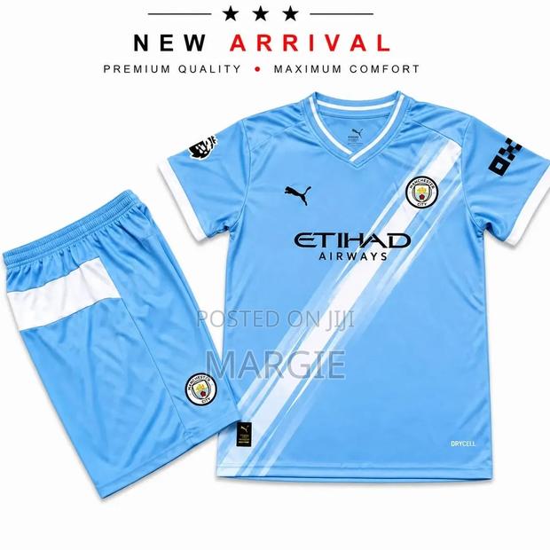 Manchester City Home Kids Jersey