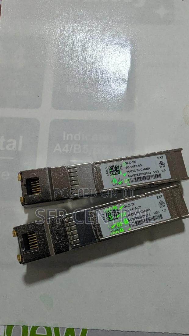 Cisco GLC-Te 1000base-T Standard Copper SFP Transceiver Holographic - thumbnail 2