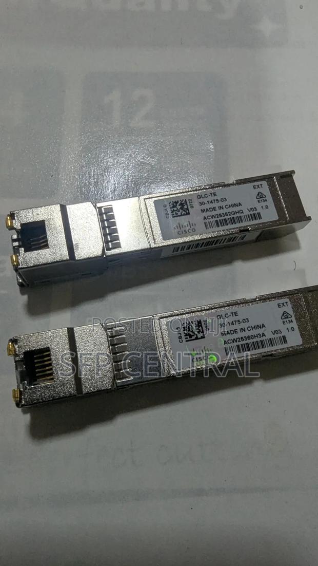 Cisco GLC-Te 1000base-T Standard Copper SFP Transceiver Holographic - thumbnail 3