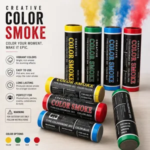 Creative Color Smoke Flare Canister Photography Party Event Reveal