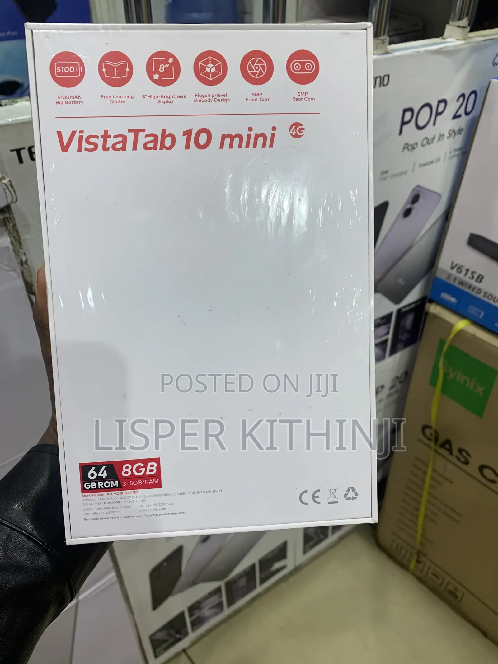 New Itel VistaTab 10 mini 64 GB Black