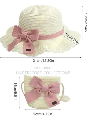 *Girls Hat+ Sling Bag Casual Wear Set*