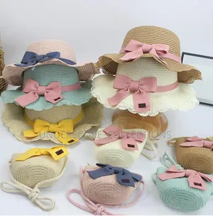 *Girls Hat+ Sling Bag Casual Wear Set*