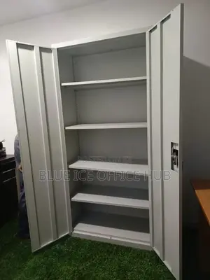 2 Door Bookshelf Cabinet