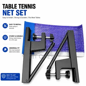Professional Table Tennis Net Set Adjustable Ping Pong Net With Clamps
