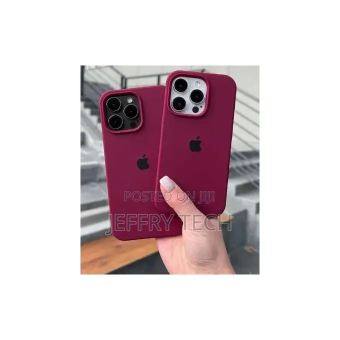 iPhone 13 Pro Soft Silicone Case - Shockproof, Slim Fit, Maroon