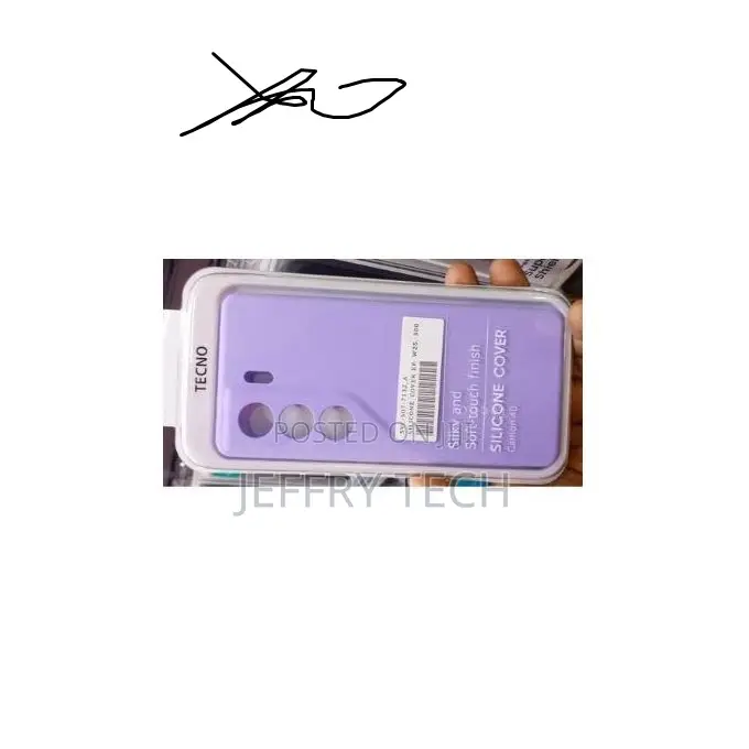 Tecno Camon 40 Pro Silicone Case - Shockproof, Slim Fit, Purple