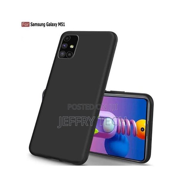 Samsung Galaxy M51, Anti-Scratch Slim Tpu Protective Back Cover (Blac - thumbnail 2