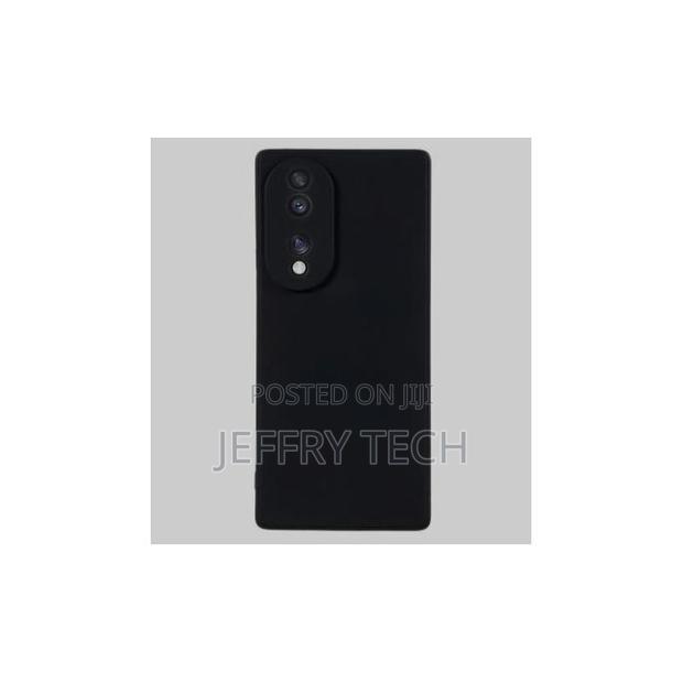 Soft Silicone Back Cover for Honor 70 – Black
