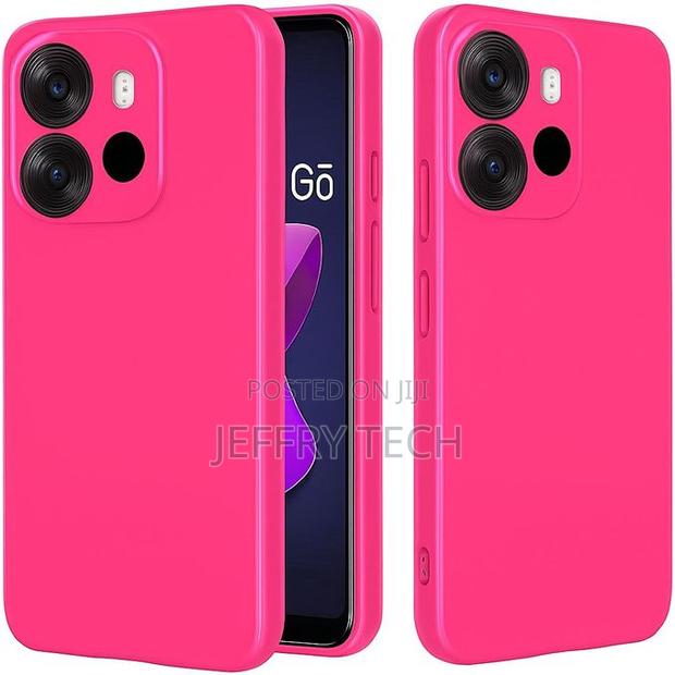 Soft Flexible Silicone Case for Tecno Pop 7, Shockproof Anti-Scratch S - main view