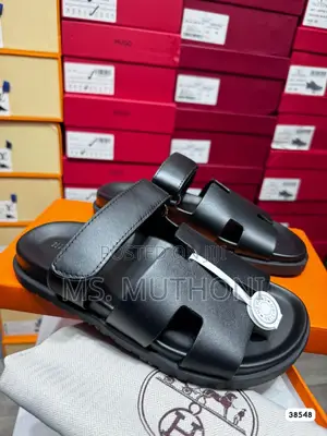 High End Boxed Hermes Slide (Size 40-46)