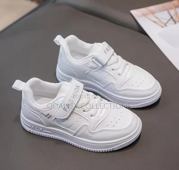 Kids White Sneakers - thumbnail 3