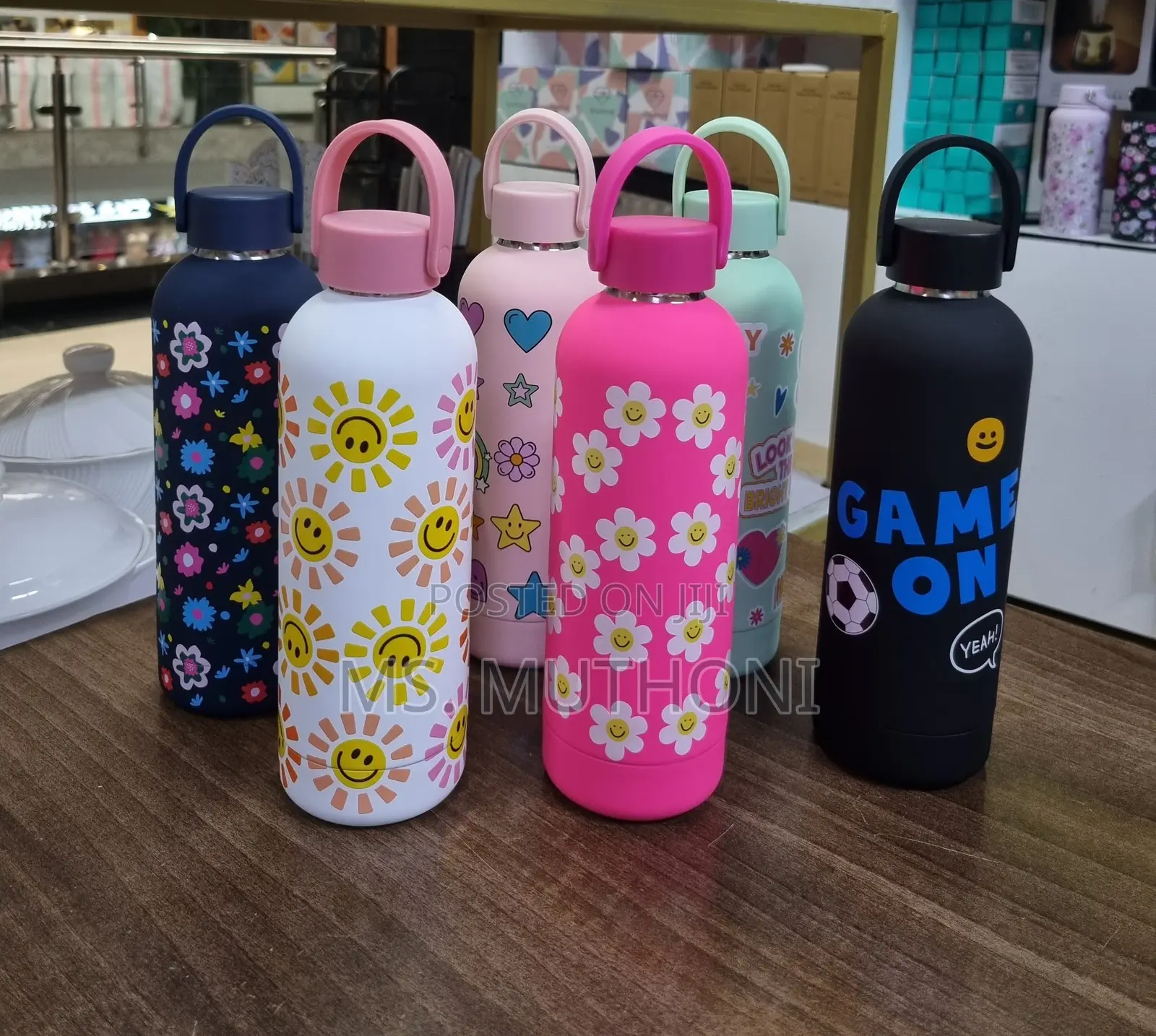 500ml Colorful Ergonomic Insulated Stainless Steel Water Bottle