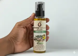 Cold-Pressed Pure Moringa Oil 120ml for Skincare and Haircare