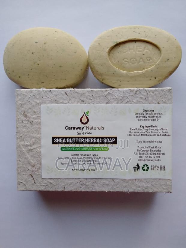 Shea Butter Herbal Soap 100g X 2 Bars