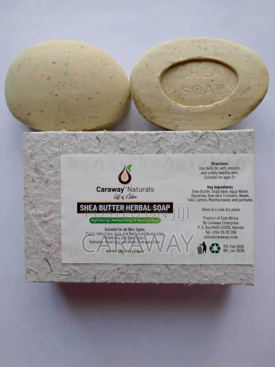 Shea Butter Herbal Soap 100g X 2 Bars