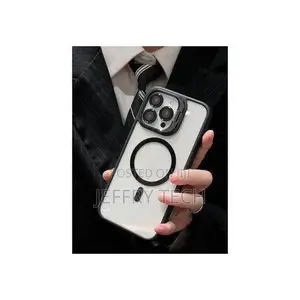 iPhone 16 Pro Max C - Magnetic Black Tpu Acrylic, Kickstand, Magsafe