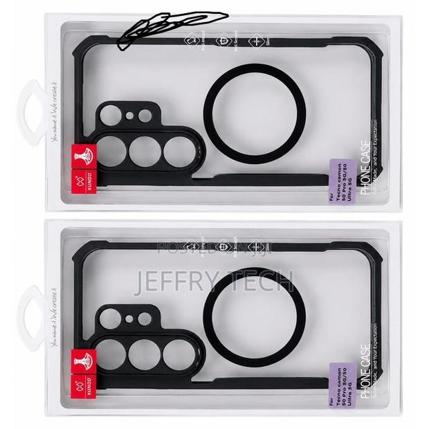 Tecno Camon 50 Pro / 50 Ultra 5g Magnetic (Clear Back + Black Frame)
