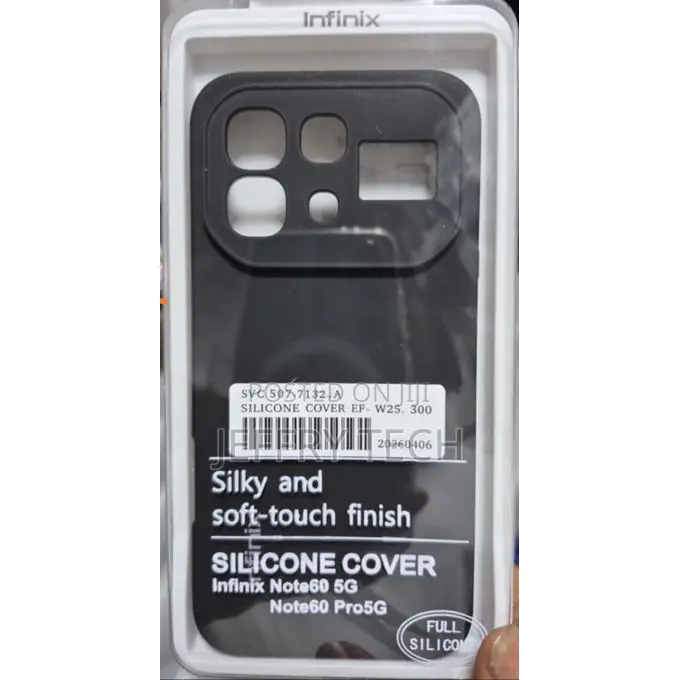 Silicon Back Case for Infinix Note 60 5g / Note 60 Pro 5g - Black