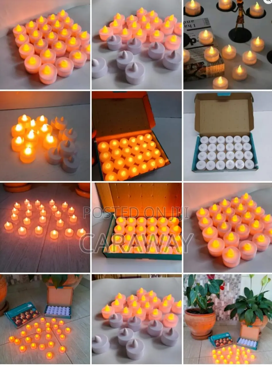 Led Tea Light Candles (Plastic ) 24 PCS Set at 1,800