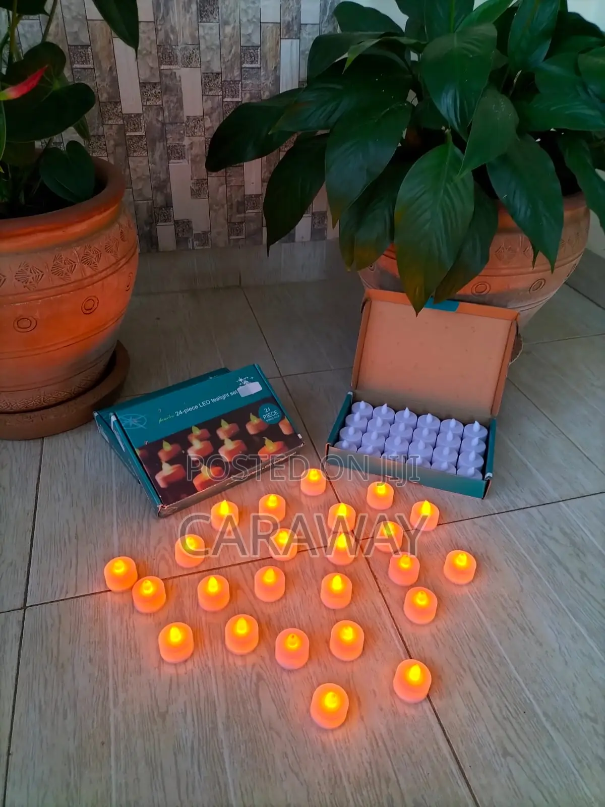 Led Tea Light Candles (Plastic ) 24 PCS Set at 1,800