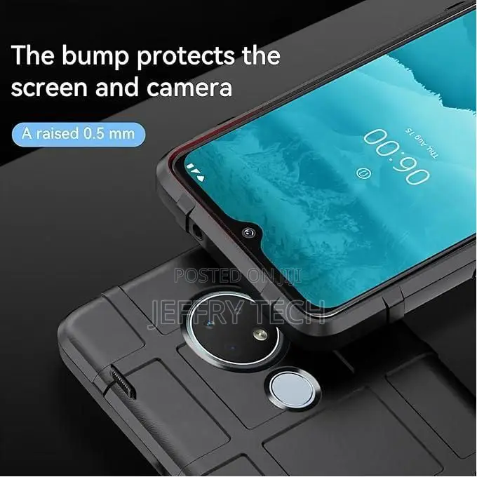 Shield Armor Back Cover for Nokia 6.2 - Black