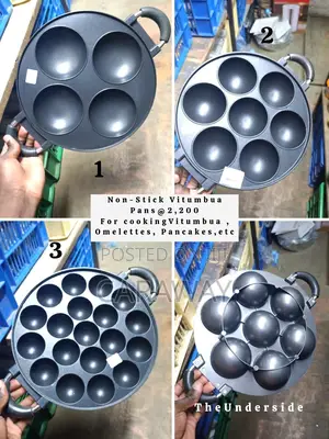 Vitumbua Pans: Comes in 4, 7 or 12 Holes at 2,100 Each