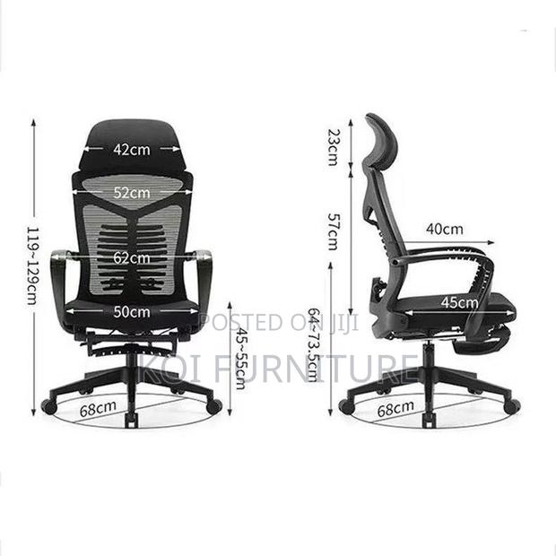 Office Chairs; High Backrest Office Chairs With Ergonomic Support - thumbnail 3