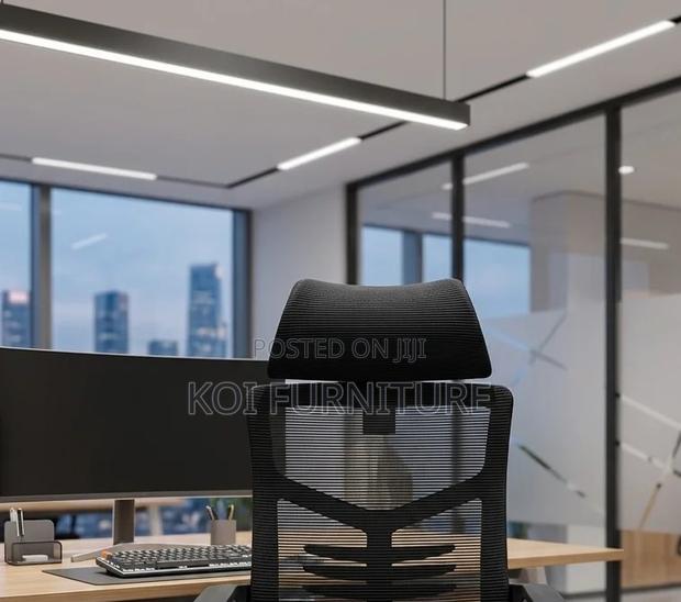 Office Chairs; High Backrest Office Chairs With Ergonomic Support - thumbnail 4