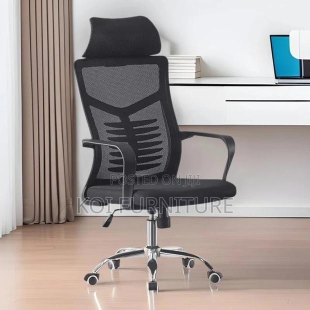 Office Chairs; High Backrest Office Chairs With Ergonomic Support - thumbnail 5
