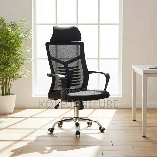 Office Chairs; High Backrest Office Chairs With Ergonomic Support - thumbnail 7