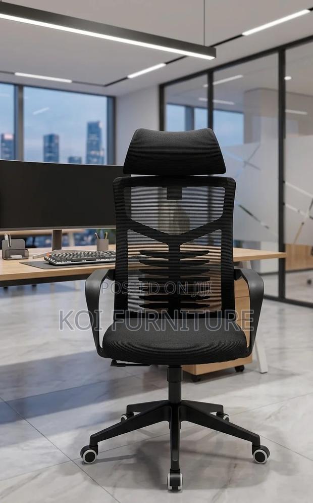 Office Chairs; High Backrest Office Chairs With Ergonomic Support - thumbnail 8