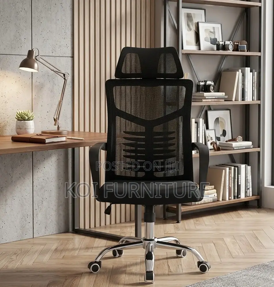 Office Chairs; High Backrest Office Chairs With Ergonomic Support