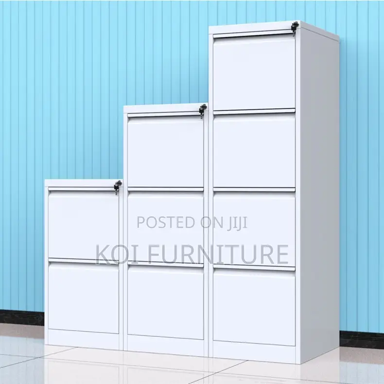 Office Cabinet; Lockable Steel With Four Lockable Drawers