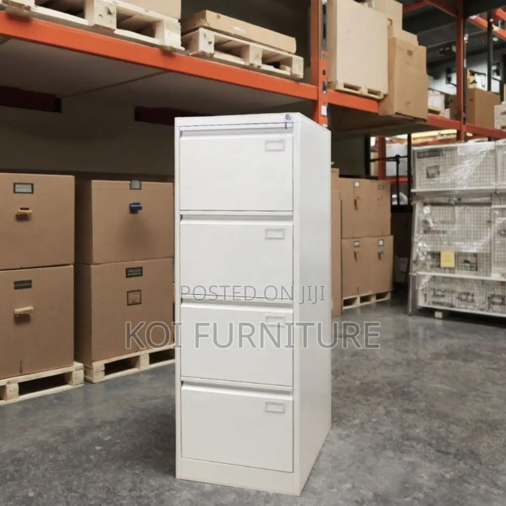 Office Cabinet; Lockable Steel With Four Lockable Drawers