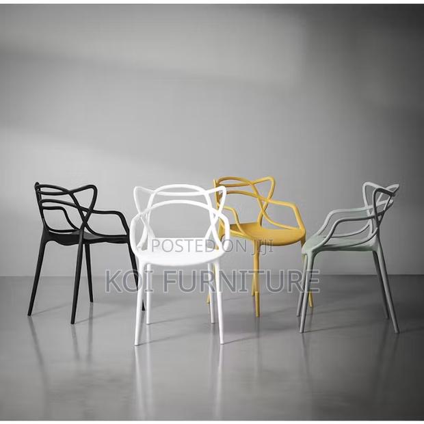 Dining Chairs; Heavy Plastic Dining and Outdoor Chairs - thumbnail 4