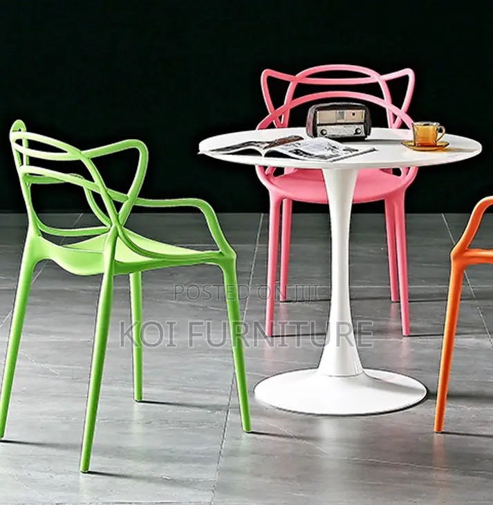 Dining Chairs; Heavy Plastic Dining and Outdoor Chairs